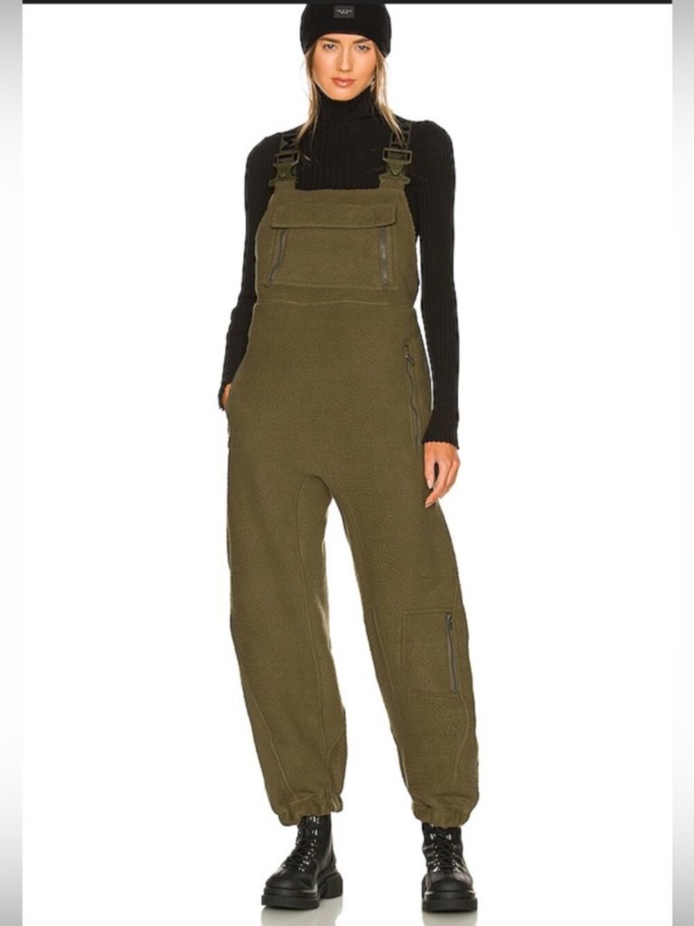 NWT Free People FP Movement Hit The Slopes Salopette Green, Size XS